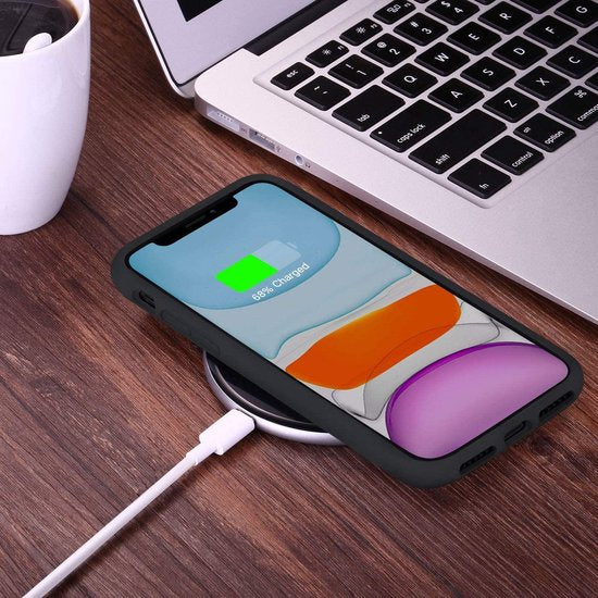 iPhone 11 Pro Max Hoesjes – Siliconen Backcover Liquid – Schokbestendig – Incl. 2x Screenprotector Gehard Glas – Transparant-Ilumina Benelux