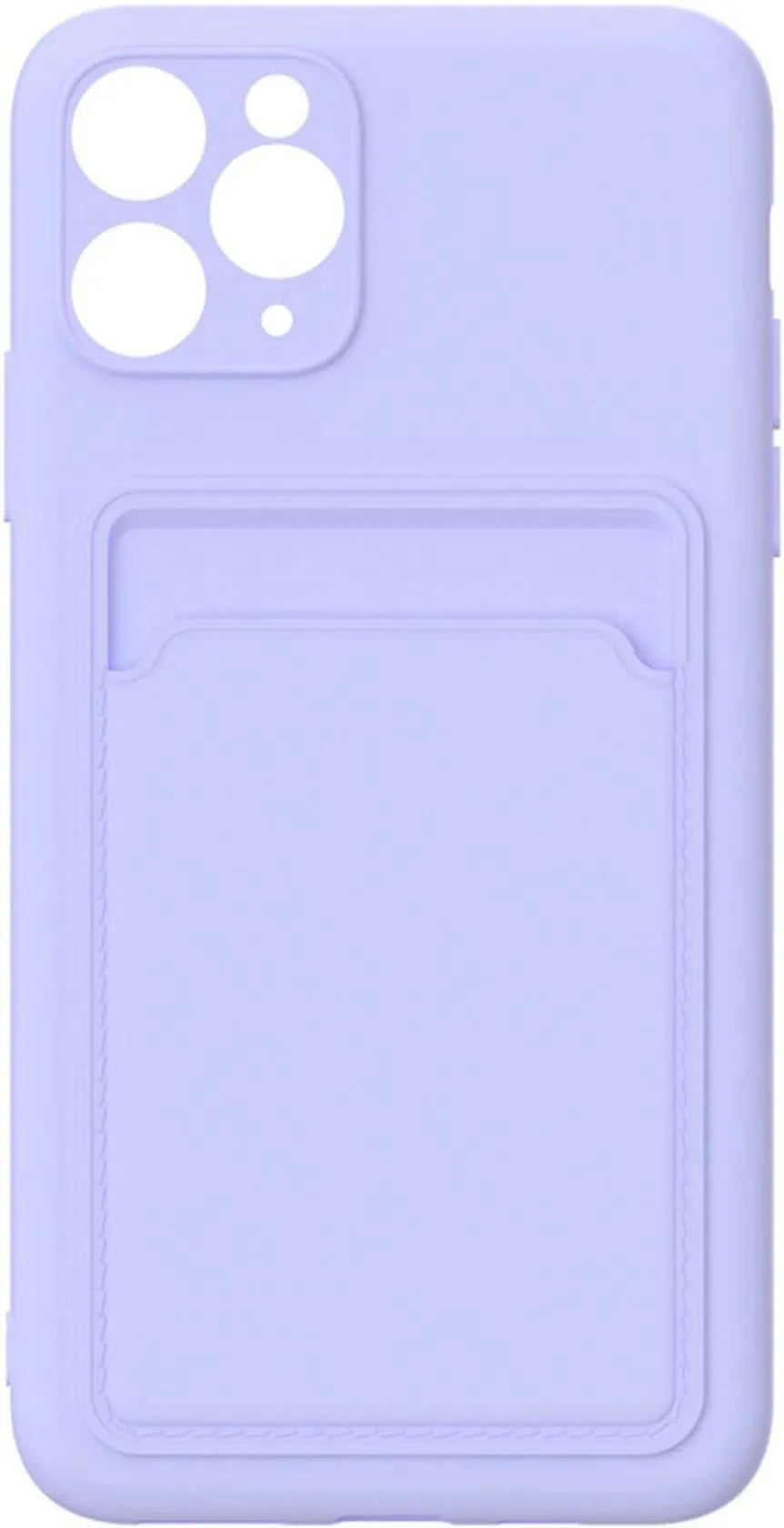 iPhone 11 Pro Max Hoesjes – Siliconen Backcover – Pasjeshouder – TPU – Lila-Ilumina Benelux