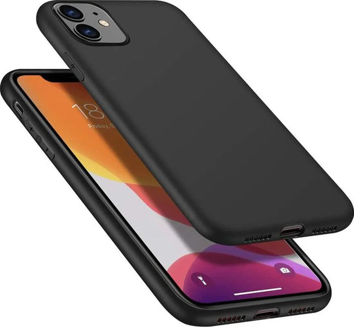 iPhone 11 Pro Max Hoesjes – Siliconen Backcover – Soft Silicone – Zwart-Ilumina Benelux