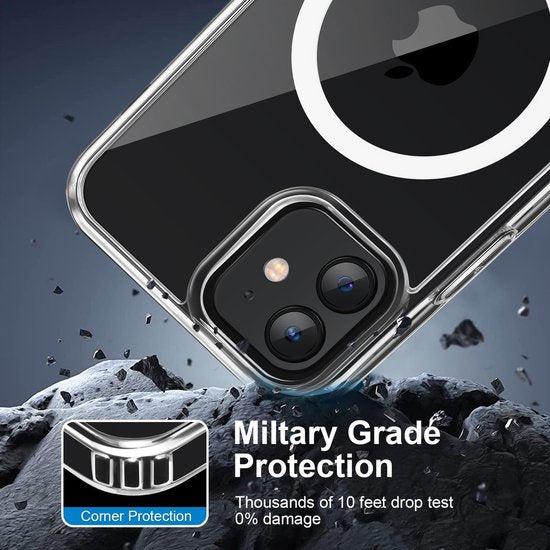 iPhone 11 Pro Max Hoesjes – Transparante Backcover – MagSafe Compatibel – Magnetisch – Doorzichtig-Ilumina Benelux