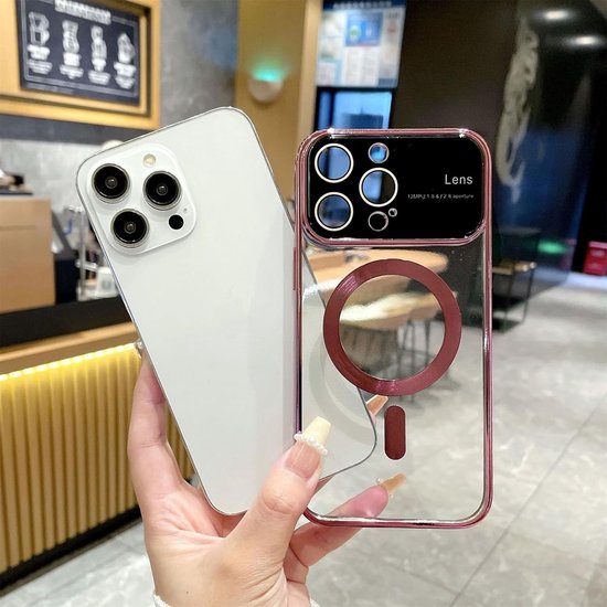 iPhone 12 Pro Hoesjes – Magnetische Backcover met MagSafe – Camera Lens Protector – Blauw-Ilumina Benelux