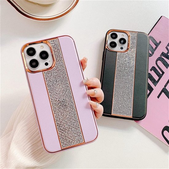 iPhone 13 Hoesjes – Diamond Plating Frosted Backcover – Anti Kras – Wit-Ilumina Benelux