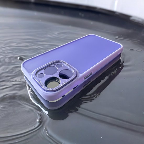 iPhone 13 Hoesjes – Military Backcover – Camera Protector – Schokbestendig – Paars-Ilumina Benelux