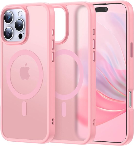 iPhone 13 Mini Hoesjes – MagSafe Backcover – Magnetische Ring – Roze-Ilumina Benelux
