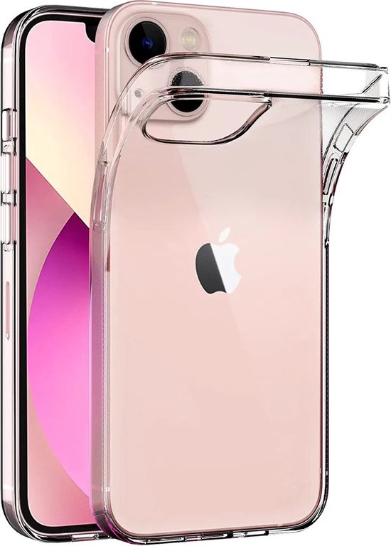 iPhone 13 Mini Hoesjes – Soft Silicone Backcover – Transparant – Flexibel – Schokabsorberend-Ilumina Benelux
