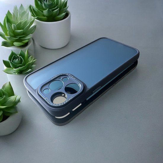 iPhone 13 Pro Max Hoesjes – Military Backcover – Camera Protector – Schokbestendig – Blauw-Ilumina Benelux