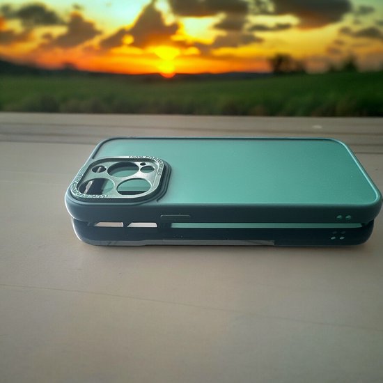 iPhone 13 Pro Max Hoesjes – Military Backcover – Camera Protector – Schokbestendig – Groen-Ilumina Benelux