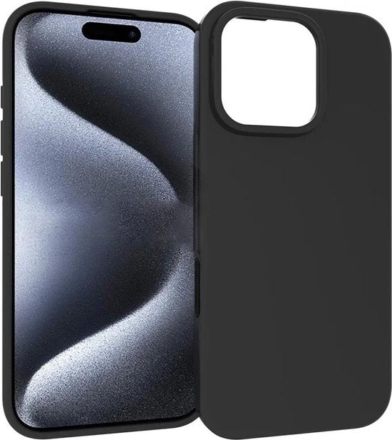 iPhone 13 Pro Max Hoesjes – Siliconen Backcover – Screenprotector Gehard Glas 2x – Camera Lens Protector 2x – Zwart-Ilumina Benelux