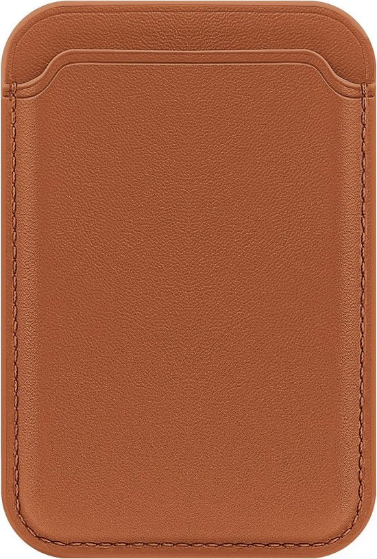 iPhone 14 Hoesjes – Anti-Shock Backcover met MagSafe – Magnetische Pasjeshouder – Bruin-Ilumina Benelux