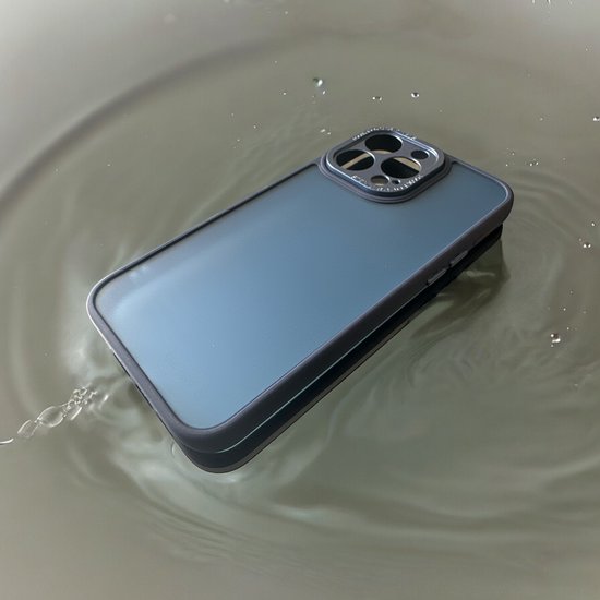 iPhone 14 Hoesjes – Military Backcover – Camera Protector – Schokbestendig – Blauw-Ilumina Benelux