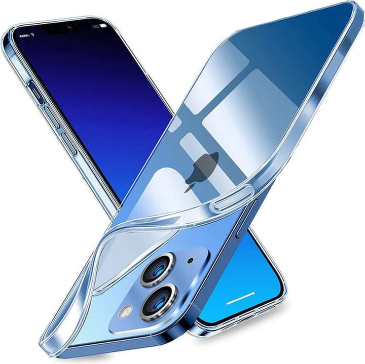 iPhone 14 Hoesjes – Siliconen Backcover + 3x Screenprotector – Gehard Glas – Anti-kras – Transparant-Ilumina Benelux