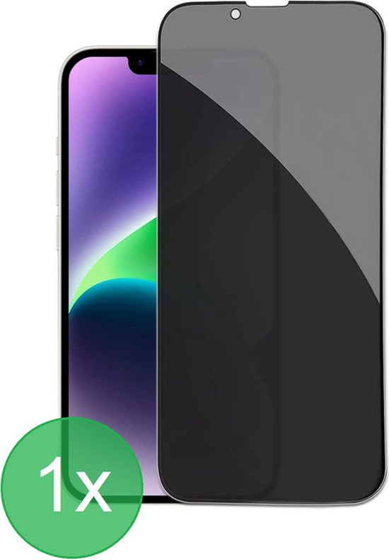 iPhone 14 Plus – Privacy Full Cover – 9H Gehard Glas – 1-Pack-Ilumina Benelux