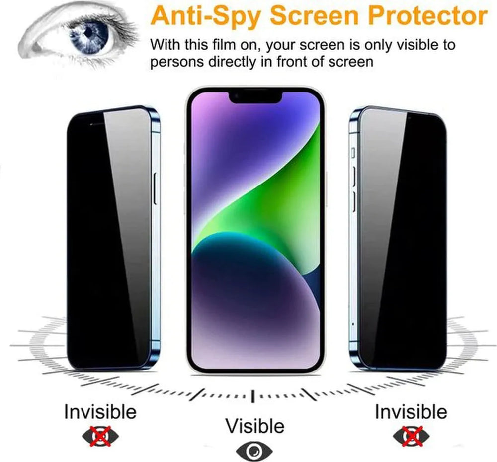 iPhone 14 Plus – Screenprotector Privacy Gehard 9H – 2-Pack-Ilumina Benelux
