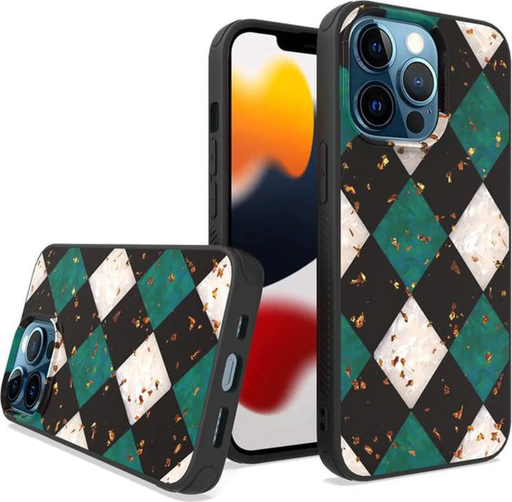 iPhone 14 Pro Hoesjes – Siliconen Backcover – Ultra Diamonds Print – Schokbestendig – Transparant-Ilumina Benelux