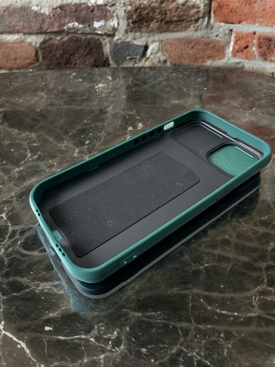iPhone 14 Pro Max Hoesjes – Camshield Backcover – Schokbestendig – Draaibare Ring – Groen-Ilumina Benelux