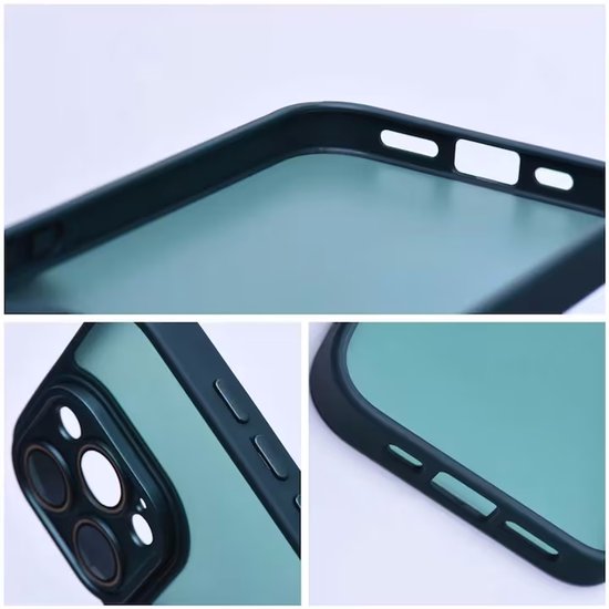 iPhone 14 Pro Max Hoesjes – Doorschijnende Siliconen Backcover – Camera Bescherming – Groen-Ilumina Benelux