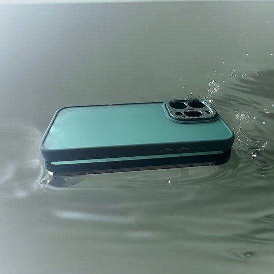 iPhone 14 Pro Max Hoesjes – Military Backcover – Schokbestendig – Camera Protector – Groen-Ilumina Benelux