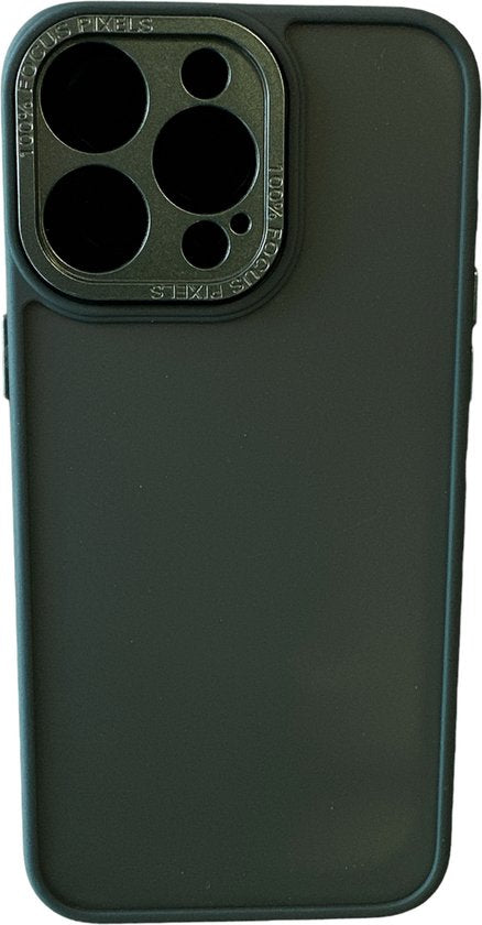 iPhone 14 Pro Max Hoesjes – Military Backcover – Schokbestendig – Camera Protector – Groen-Ilumina Benelux