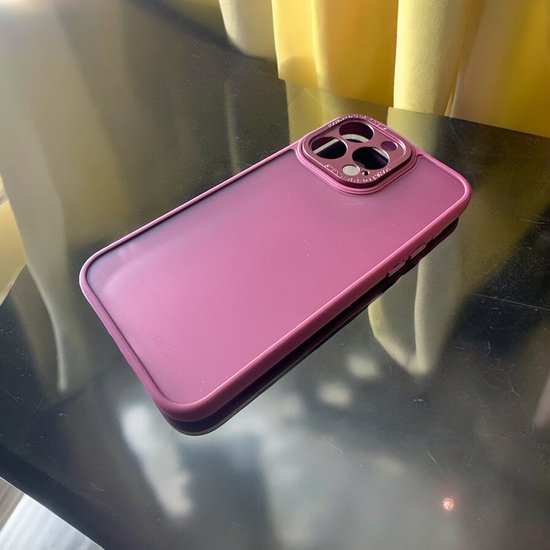iPhone 14 Pro Max Hoesjes – Military Backcover – Schokbestendig – Camera Protector – Roze-Ilumina Benelux