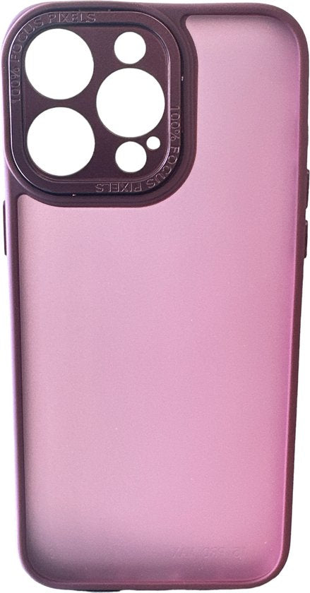 iPhone 15 Pro Max Hoesjes – Military Backcover – Camera Protector – Schokbestendig – Roze-Ilumina Benelux
