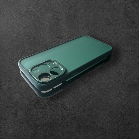 iPhone 15 Pro Max Hoesjes – Military Backcover – Schokbestendig – Camera Protector – Groen-Ilumina Benelux
