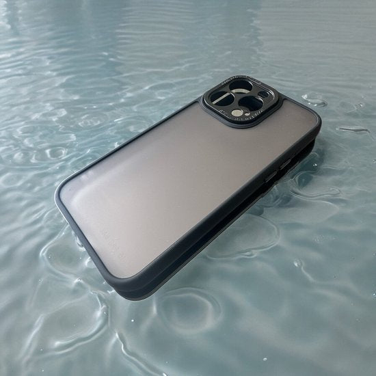 iPhone 15 Pro Max Hoesjes – Military Backcover – Schokbestendig – Camera Protector – Zwart-Ilumina Benelux