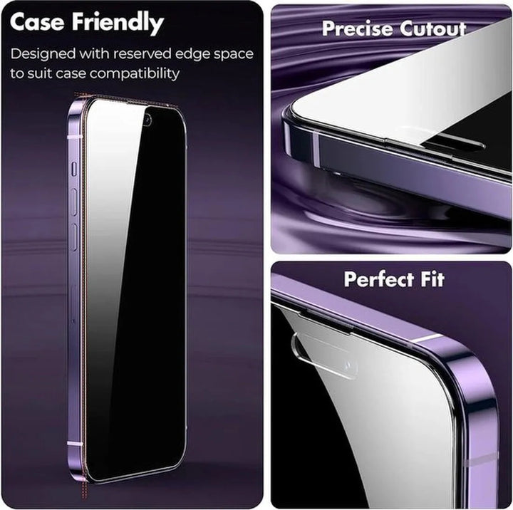 iPhone 16 Plus Screenprotector Full Cover Screenprotector Gehard 9H – 5-Pack-Ilumina Benelux