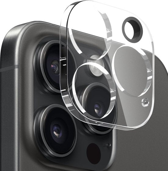 iPhone 16 Pro Hoesjes – Siliconen Backcover – Transparant – Met Screenprotector – Camera Lens Protector-Ilumina Benelux