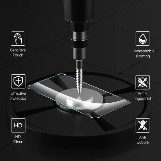 iPhone 16 Pro Max Hoesjes – Anti-Shock Siliconen Backcover – Transparant – Met Screenprotector & Camera Lens Protector-Ilumina Benelux