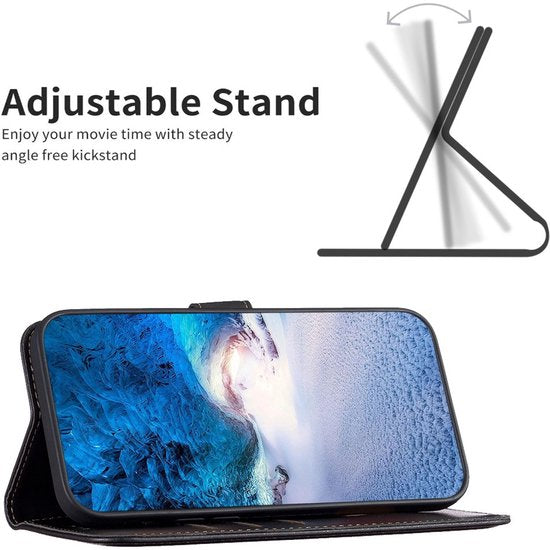 iPhone 16E Hoesjes – Portemonnee Bookcase – Pasjeshouder – Magneetsluiting – Paars-Ilumina Benelux