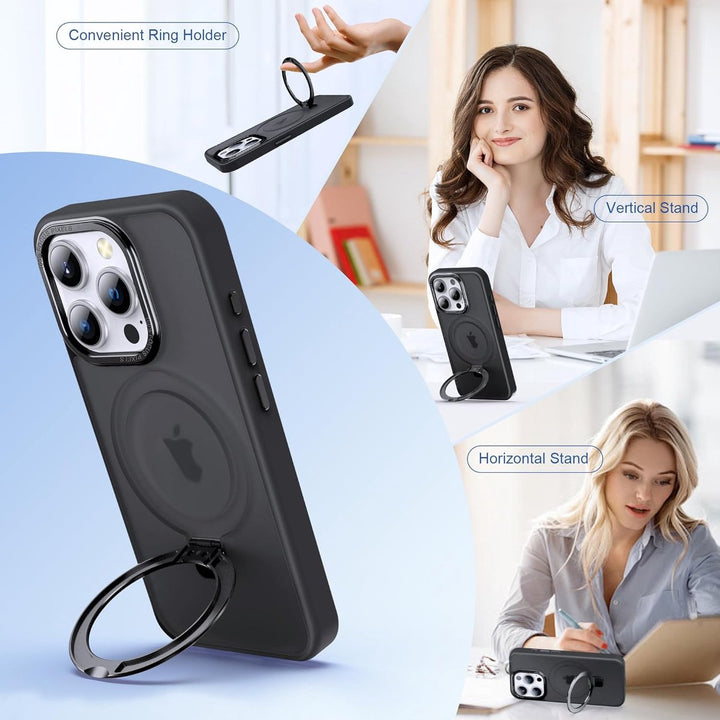iPhone 17 Hoesjes – MagSafe Backcover – Schokbestendig – Inclusief 2x Screenprotector – Grijs-Ilumina Benelux