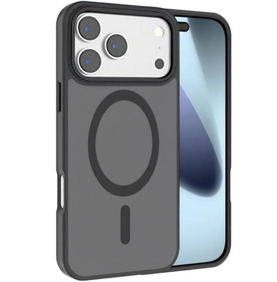 iPhone 17 Pro Max Hoesjes – Matte Backcover MagSafe Compatibel – Schokbestendig – Zwart-Ilumina Benelux