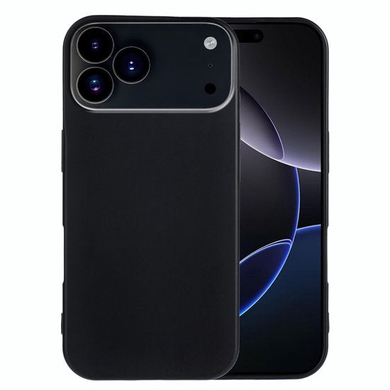 iPhone 17 Pro Max Hoesjes – Siliconen Backcover – Soft Touch – Zwart-Ilumina Benelux