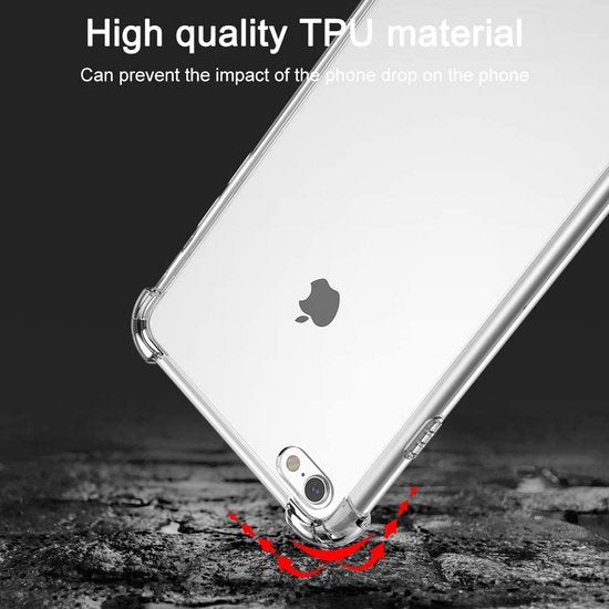 iPhone 7 Plus/8 Plus Hoesjes – Siliconen Backcover met Schouderkoord – Transparant-Ilumina Benelux