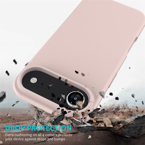 iPhone Air Hoesjes – Liquid Siliconen Backcover – Soft Touch – Schokabsorberend – Roze-Ilumina Benelux