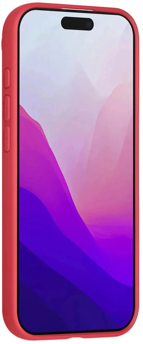 iPhone Air Hoesjes – Siliconen Backcover – Schokbestendig – Ringstandaard – Kersenrood-Ilumina Benelux