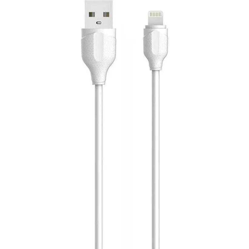 LDNIO LS372 USB-A naar Lightning Kabel – 2 Meter – High Speed Data Cable – Fast Charging – Wit-Ilumina Benelux