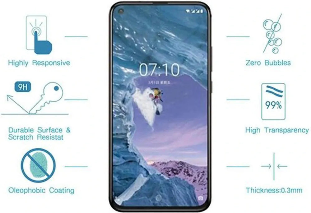 jouw toestel Screenprotector Gehard 9H – Anti-kras – Tempered Glas – 1-Pack-Ilumina Benelux