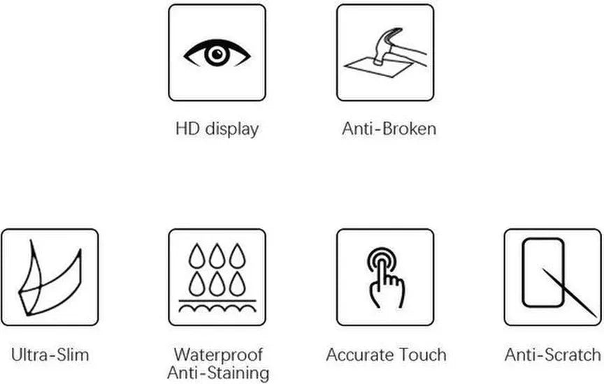 jouw toestel Screenprotector Gehard 9H – Anti-kras – Tempered Glas – 1-Pack-Ilumina Benelux