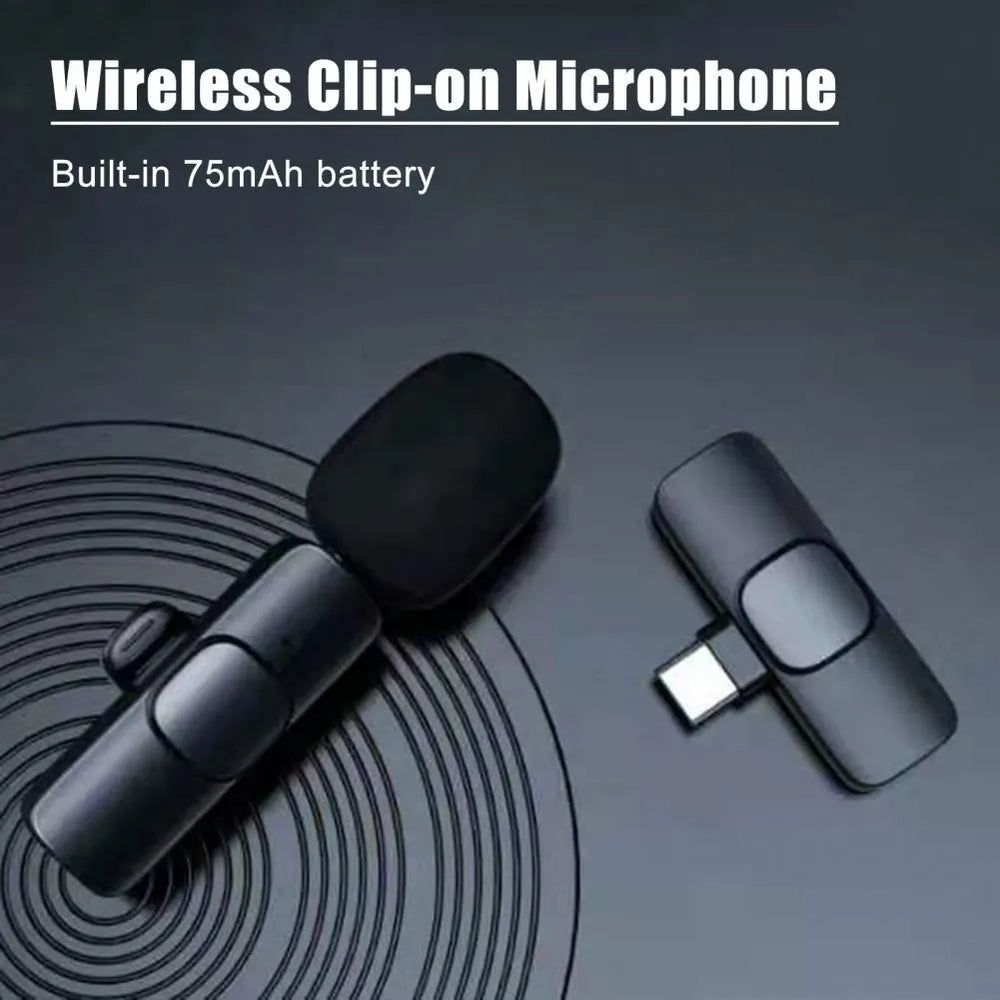 Draadloze USB-C Lavalier Microfoon – Wireless Clip-On Microfoon voor Android, USB-C Smartphones, Vloggen, Interviews, TikTok & YouTube