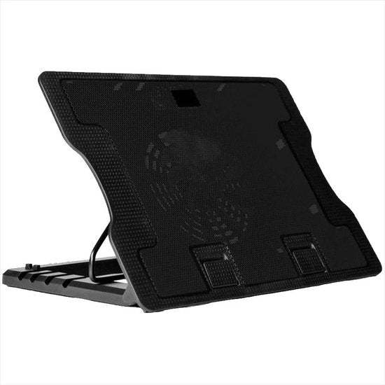 Laptop cooling pad – 140mm ventilator – Verstelbaar tot 17 inch – Stil met LED – USB-hub – Zwart-Laptopkoelers-Ilumina Benelux