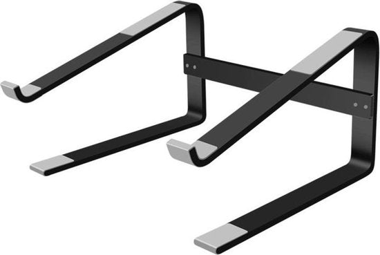 Laptop standaard bureau – Verstelbare laptop verhoger – Ergonomische tafelhouder – Antislip – Zwart