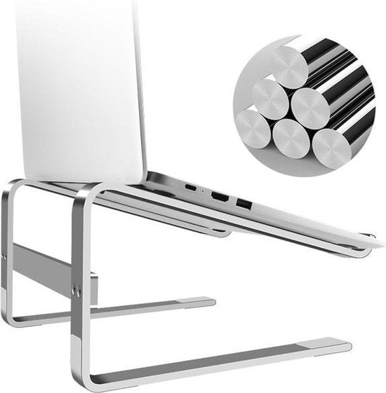 Laptop standaard bureau – Verstelbare laptop verhoger – Ergonomische tafelhouder – Antislip – Zwart-Laptopstandaard-Ilumina Benelux