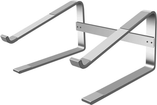 Laptop standaard – Verstelbare laptop verhoger – Ergonomische bureau houder – Antislip – Zilver-Notebookstandaard-Ilumina Benelux