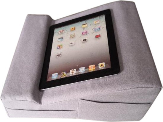 Laptopkussen – Laptoptafel voor Bed – Telefoonhouder – Geschikt voor Tablet/MacBook/Laptop – Grijs-Laptopstandaard-Ilumina Benelux