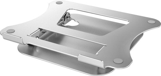Laptopstandaard 10-17 inch – Verstelbaar & inklapbaar – Ergonomisch – Warmteafvoer – Zilver-Notebookstandaard-Ilumina Benelux