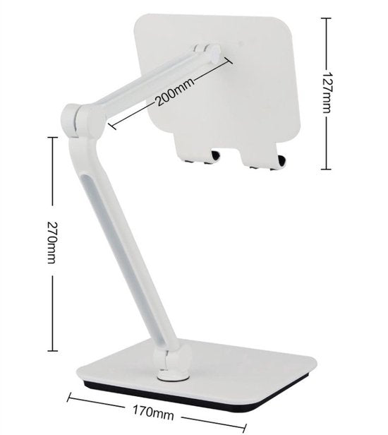 Laptopstandaard bureau – 360° draaibaar – Opvouwbaar – Universeel tot 14 inch – Zwart-Notebookstandaard-Ilumina Benelux