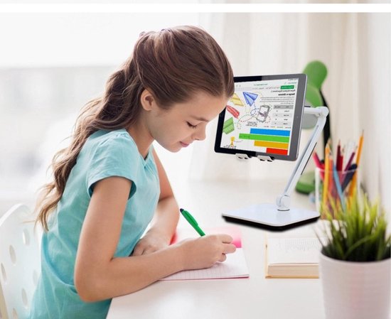 Laptopstandaard bureau – 360° draaibaar – Opvouwbaar – Universeel tot 14 inch – Zwart-Notebookstandaard-Ilumina Benelux