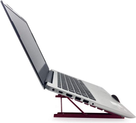 Laptopstandaard bureau – Verstelbaar – Geschikt voor laptop & tablet – Antislip – Roze-Notebookstandaard-Ilumina Benelux