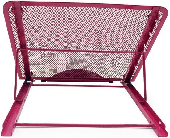 Laptopstandaard bureau – Verstelbaar – Geschikt voor laptop & tablet – Antislip – Roze-Notebookstandaard-Ilumina Benelux